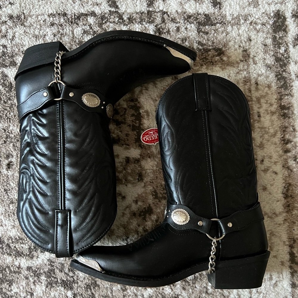 Laredo Black Leather Boots